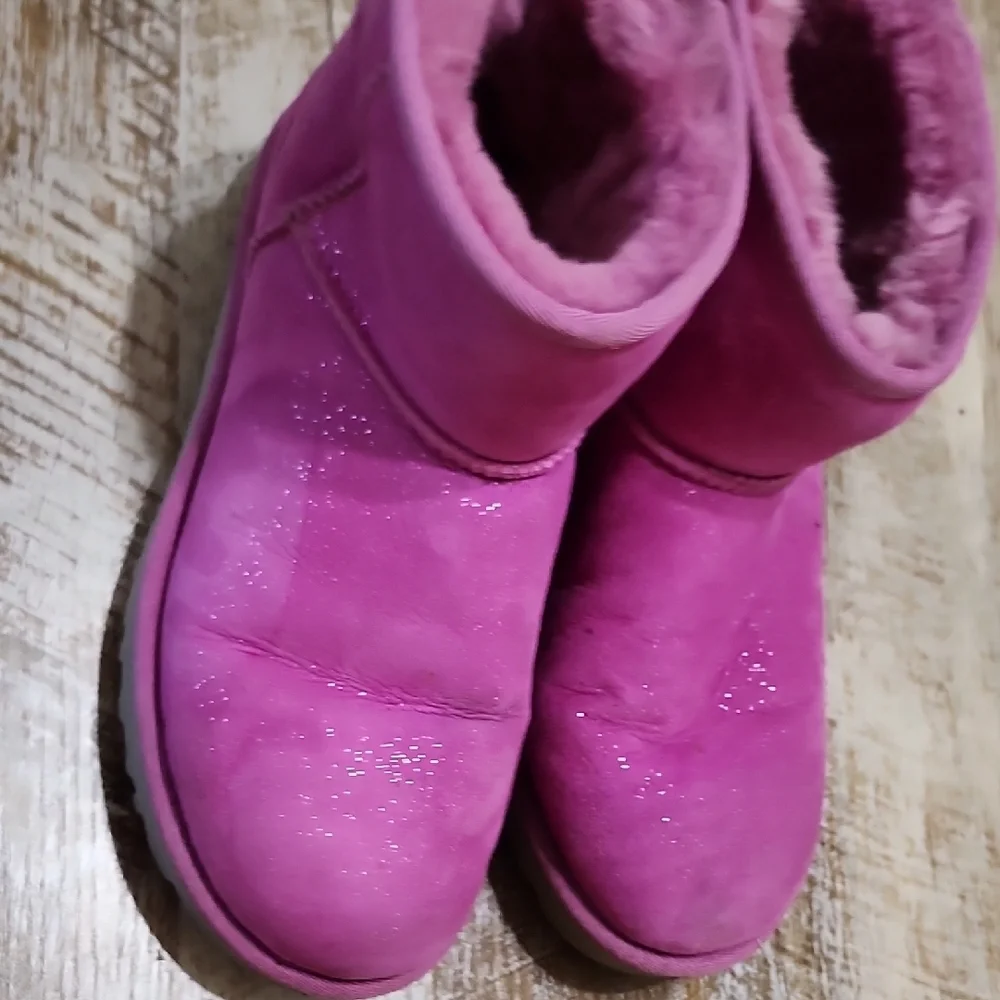 Pink UGG Shearling Boots - Picture 7 of 11